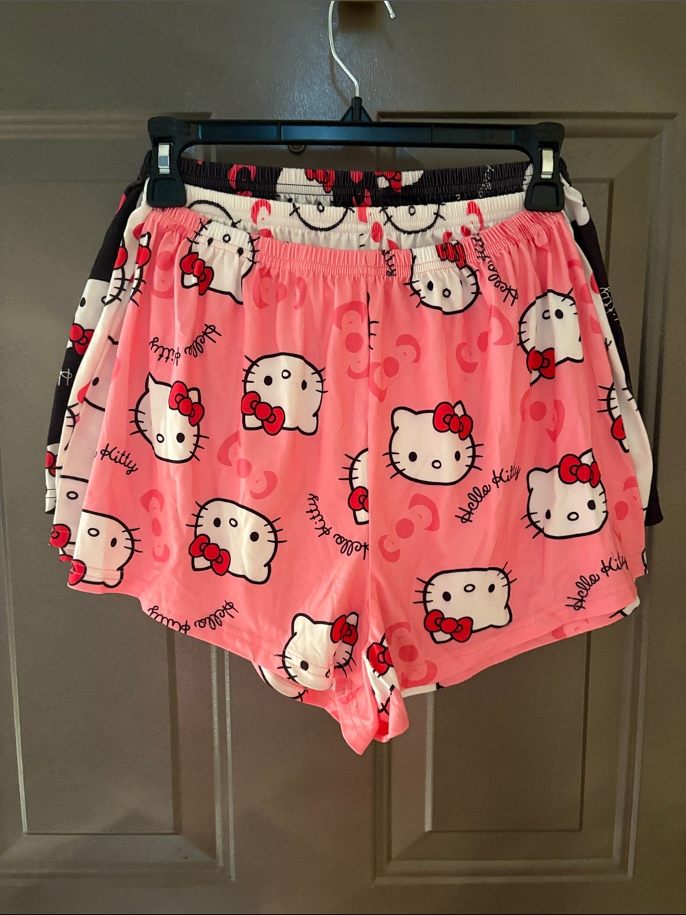 Set of 3 Hello Kitty Pink Printed Athletic Lounge Shorts